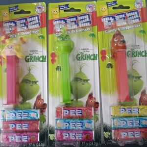 2018 set of 3 Grinch PEZ dispensers Grinch, Cindy-Lou Who. and Max